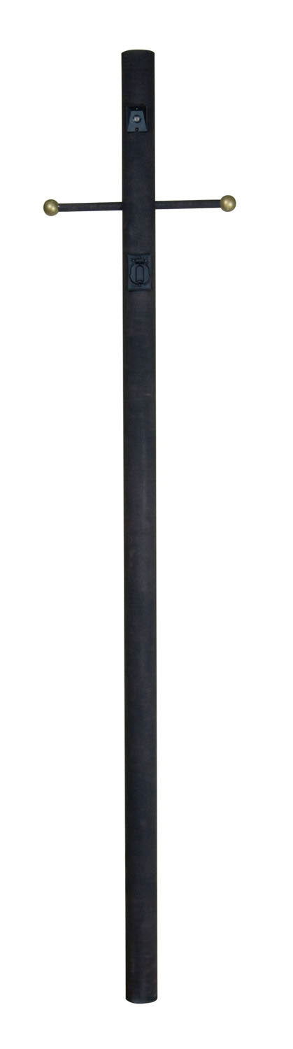 Smooth Direct Burial Post in Textured Black - available from The Lighting Shoppe, trusted by Canadian homeowners