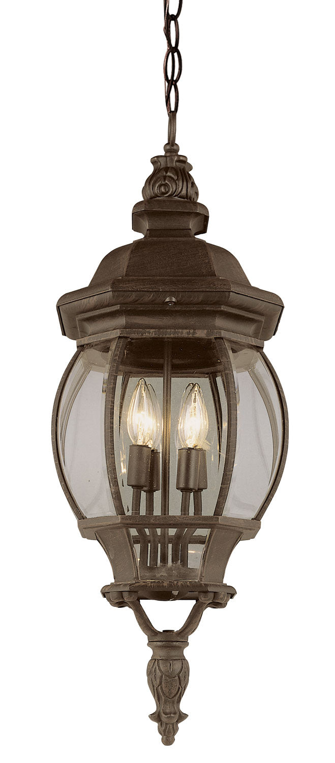 Parsons Four Light Hanging Lantern in Rust - available from The Lighting Shoppe, trusted by Canadian homeowners