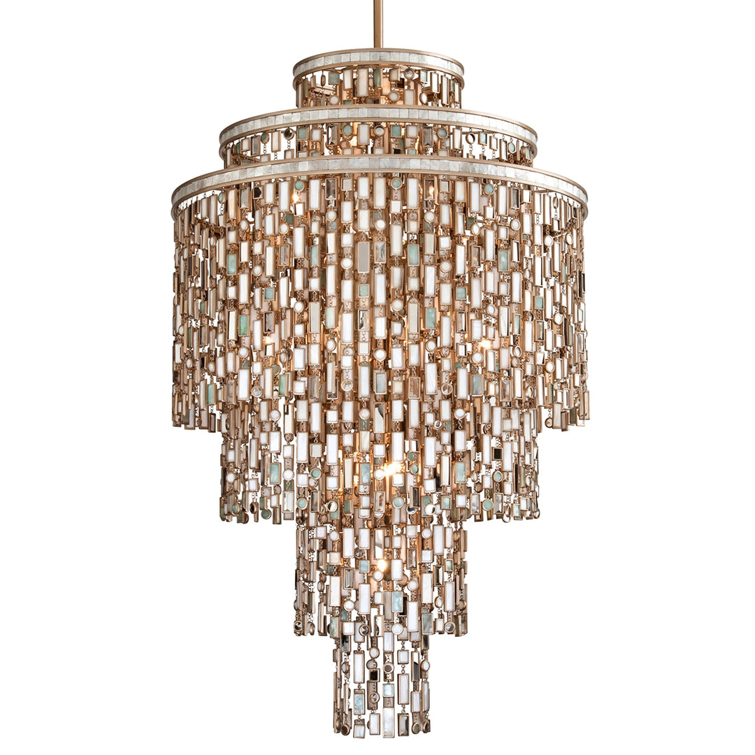 Corbett Lighting Canada - 142-719-CPL - 19 Light Chandelier - Dolcetti - Champagne Leaf