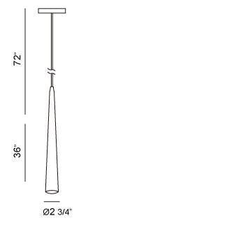 Eurofase Canada - 20446-024 - SLIVER-PEN-36IN-PN - SLIVER - Polished Nickel