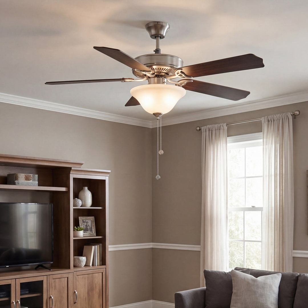 Meridian - M2018BNRV - 52" Ceiling Fan - First Value - Brushed Nickel