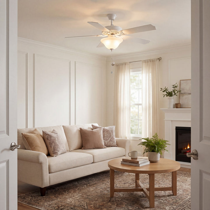 Meridian - M2018WHRV - 52" Ceiling Fan - First Value - White