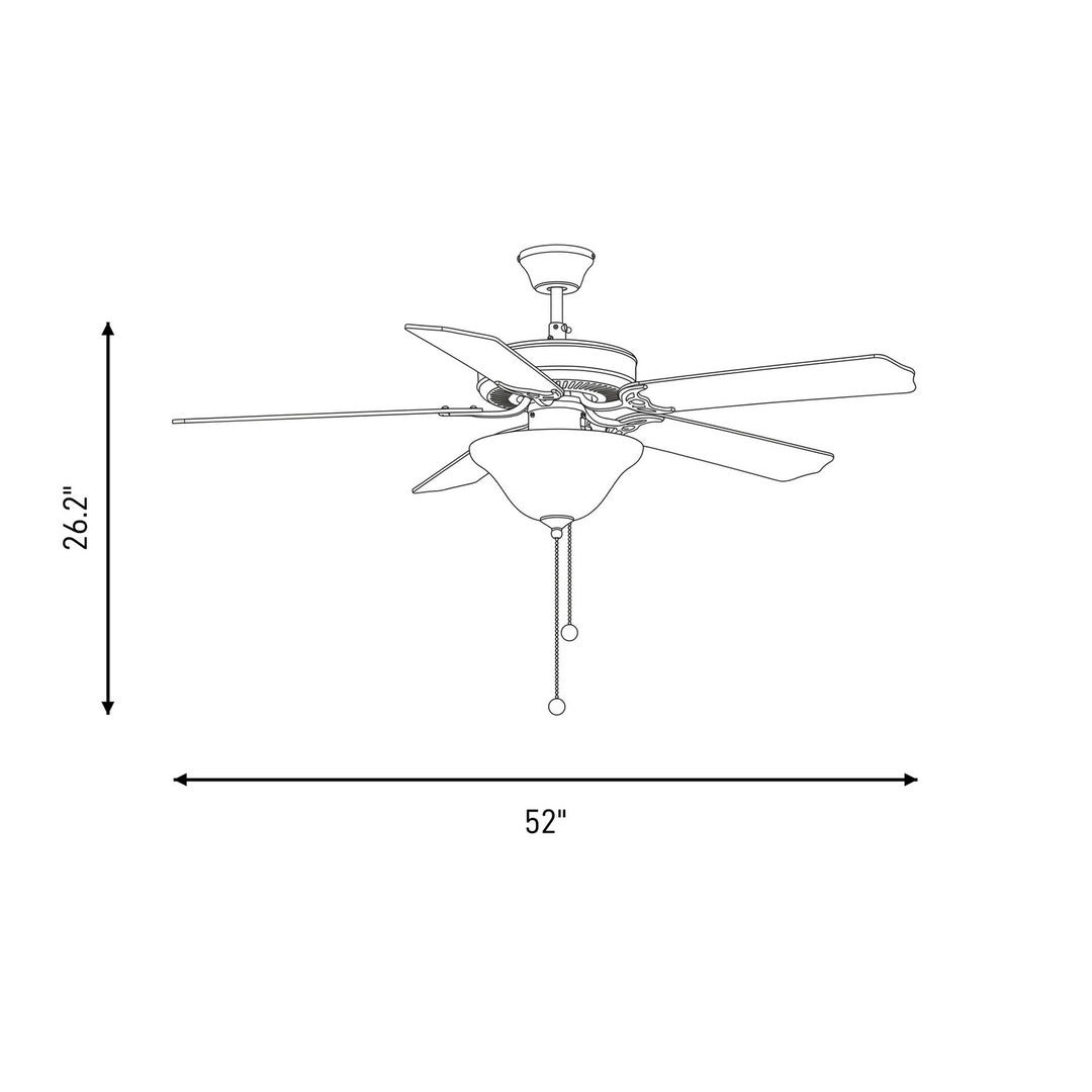 Meridian - M2018WHRV - 52" Ceiling Fan - First Value - White