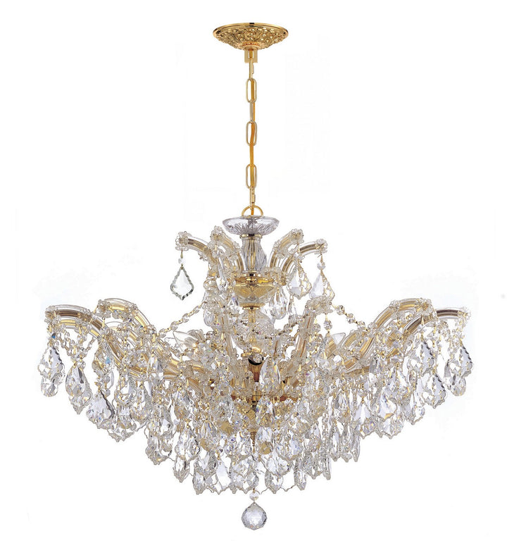 Maria Theresa Six Light Chandelier in Gold - available from The Lighting Shoppe, trusted by Canadian homeowners