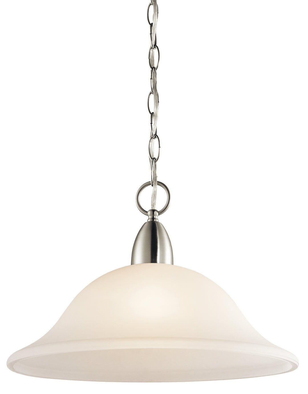 Nicholson One Light Pendant in Brushed Nickel - available from The Lighting Shoppe, trusted by Canadian homeowners