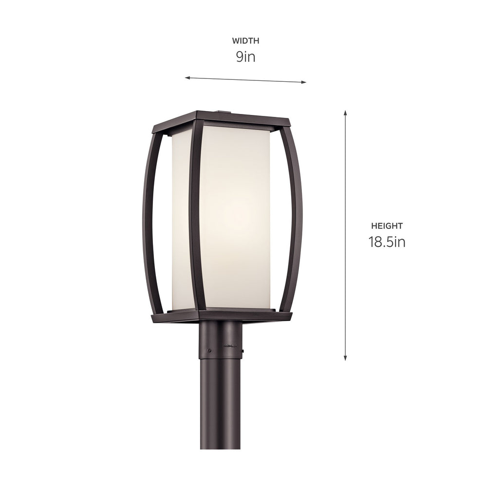 Kichler Canada - 49342AZ - One Light Outdoor Post Mount - Bowen - Architectural Bronze