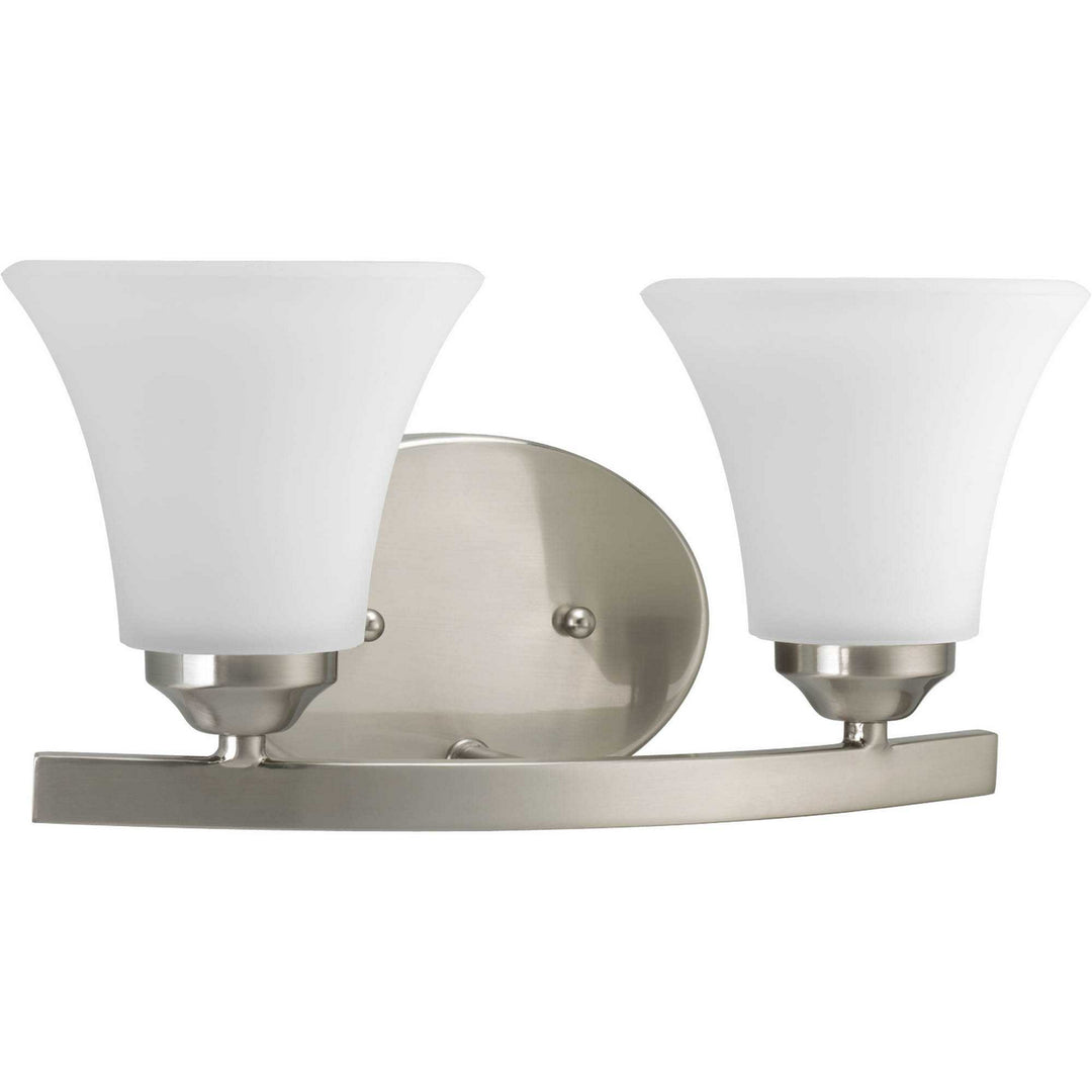 Adorn Two Light Bath Bracket in Brushed Nickel - available from The Lighting Shoppe, trusted by Canadian homeowners