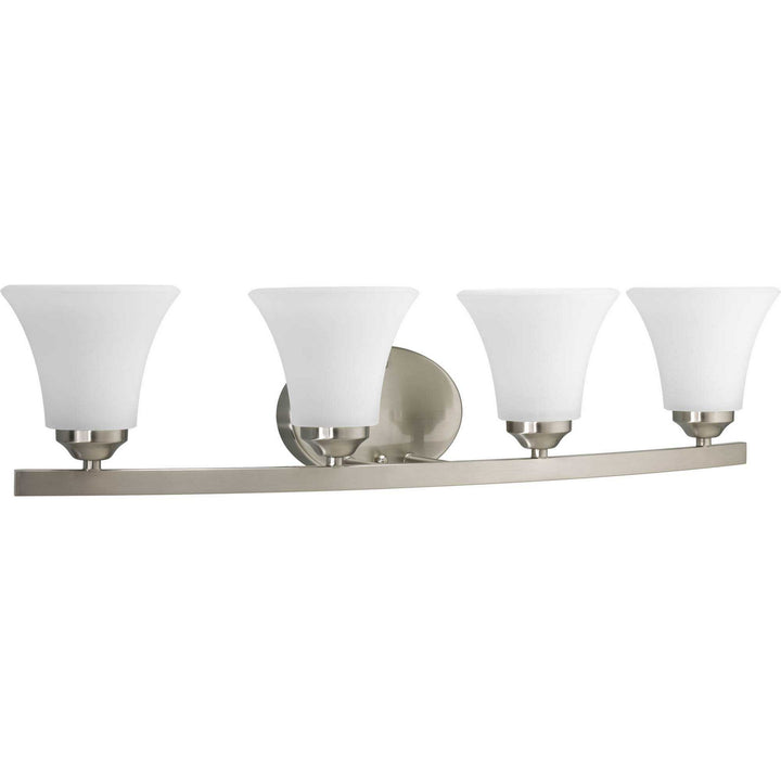 Adorn Four Light Bath Bracket in Brushed Nickel - available from The Lighting Shoppe, trusted by Canadian homeowners