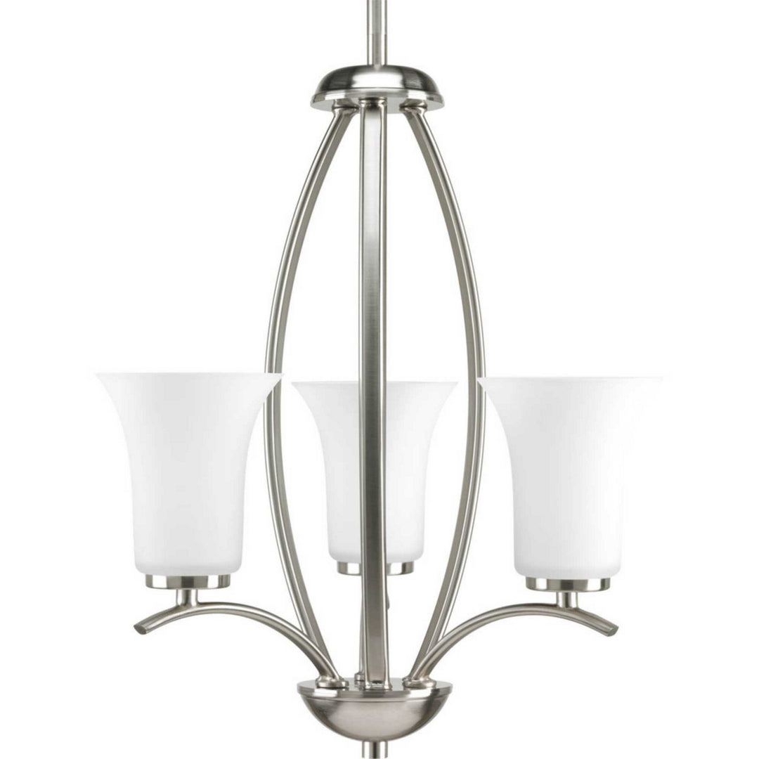 Progress Canada - P3587-09 - Three Light Foyer Pendant - Joy - Brushed Nickel