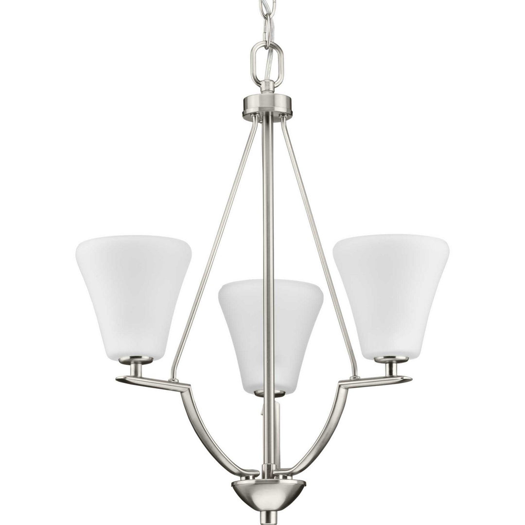 Progress Canada - P3821-09 - Three Light Chandelier - Bravo - Brushed Nickel