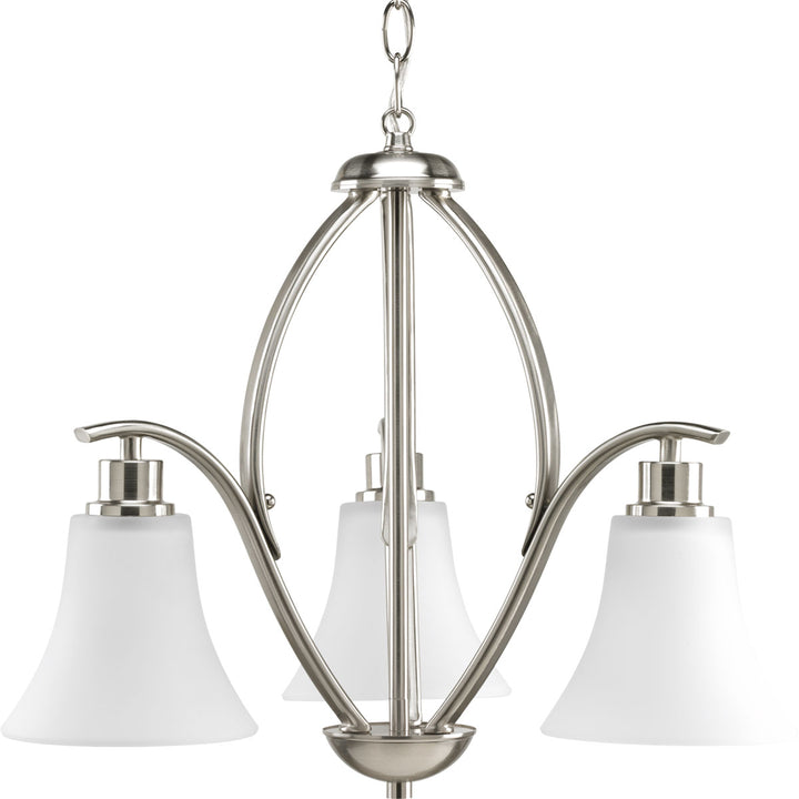 Progress Canada - P4489-09 - Three Light Chandelier - Joy - Brushed Nickel