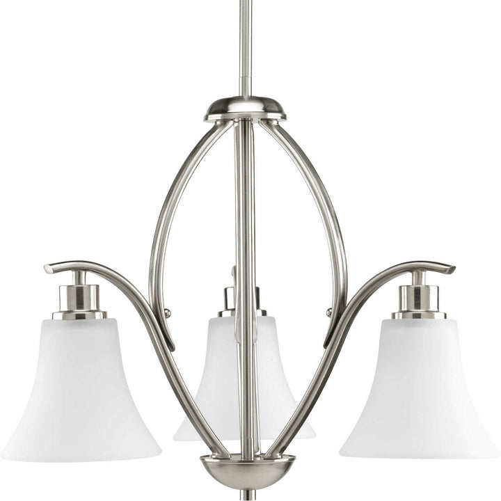 Progress Canada - P4489-09 - Three Light Chandelier - Joy - Brushed Nickel
