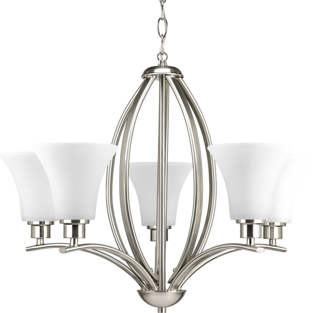 Progress Canada - P4490-09 - Five Light Chandelier - Joy - Brushed Nickel