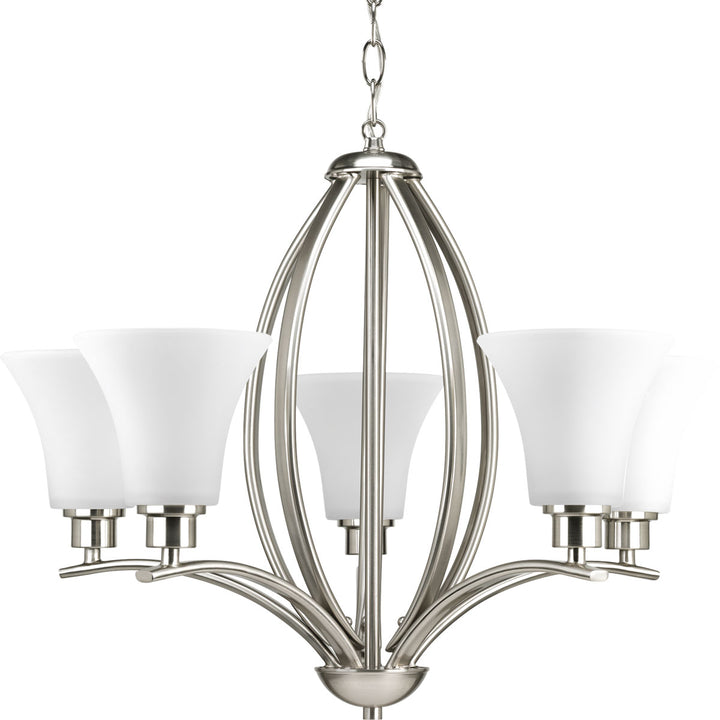 Progress Canada - P4490-09 - Five Light Chandelier - Joy - Brushed Nickel