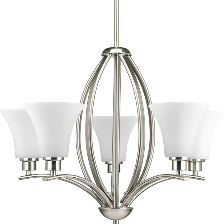 Progress Canada - P4490-09 - Five Light Chandelier - Joy - Brushed Nickel