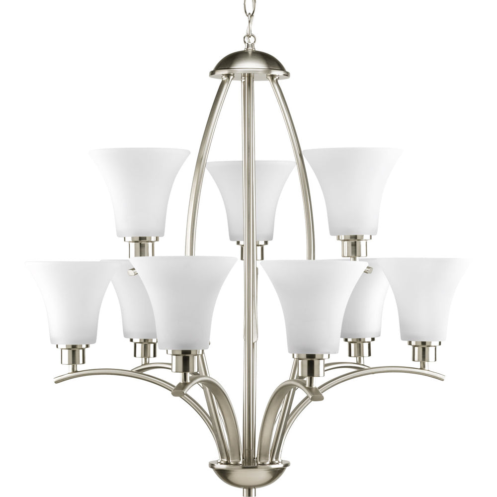 Progress Canada - P4492-09 - Nine Light Chandelier - Joy - Brushed Nickel