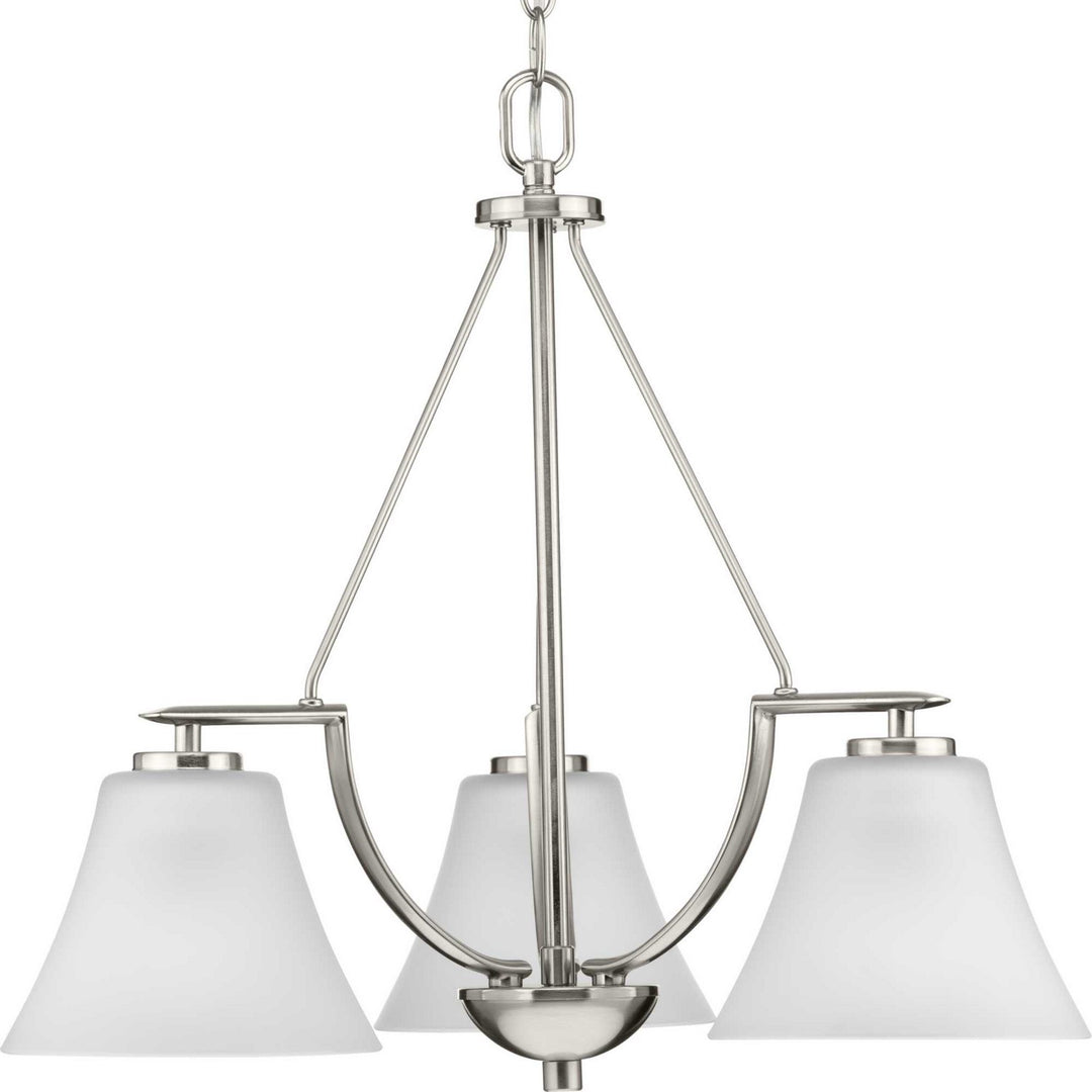 Progress Canada - P4621-09 - Three Light Chandelier - Bravo - Brushed Nickel