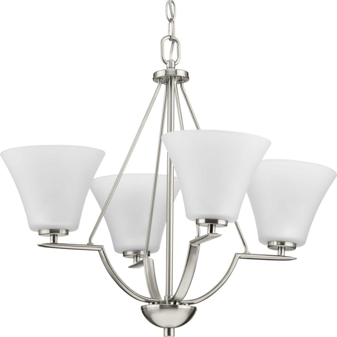 Progress Canada - P4622-09 - Four Light Chandelier - Bravo - Brushed Nickel