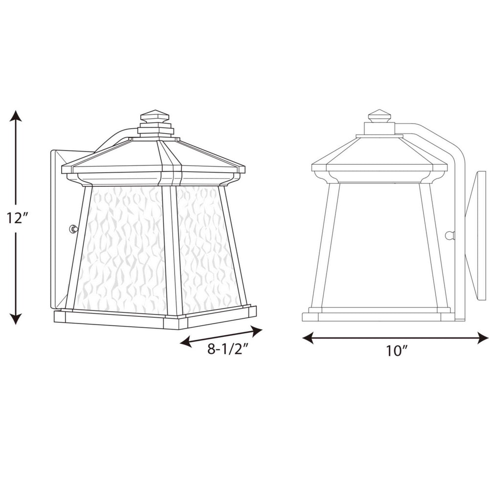 Progress Canada - P5907-31 - One Light Wall Lantern - Mac - Black