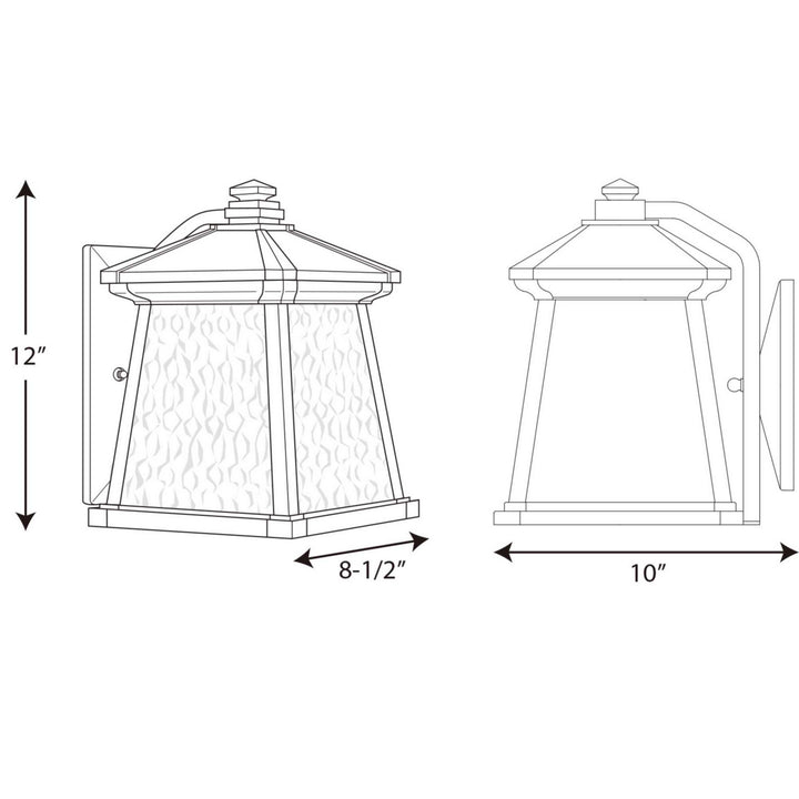 Progress Canada - P5907-31 - One Light Wall Lantern - Mac - Black