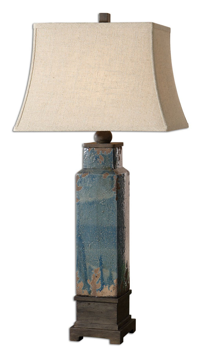 Soprana One Light Table Lamp in Dark Rustic Bronze - available from The Lighting Shoppe, trusted by Canadian homeowners