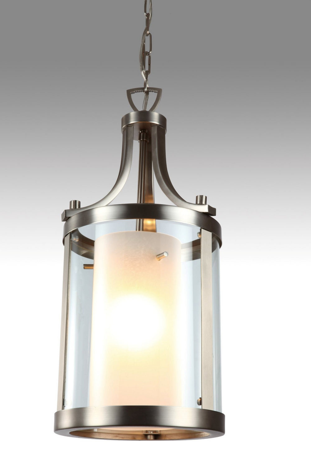 DVI Canada - DVP9010BN-OP - One Light Pendant - Essex - Buffed Nickel w/Half Opal Glass