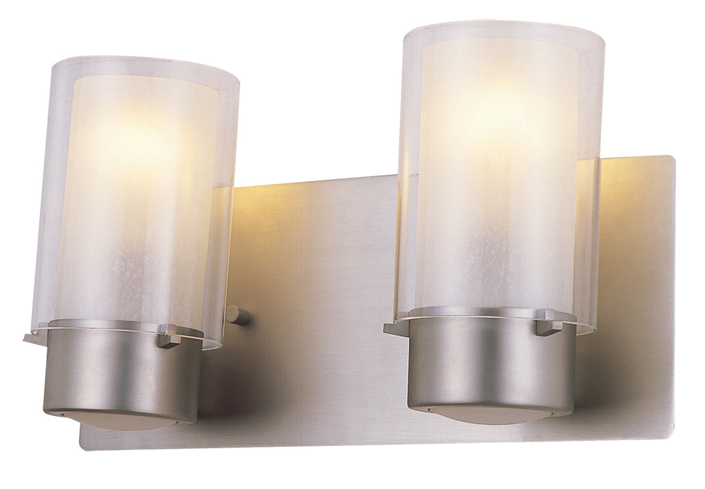 DVI Canada - DVP9022BN-OP - Two Light Vanity - Essex - Buffed Nickel w/Half Opal Glass