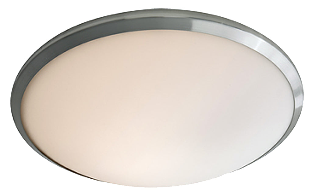 Essex One Light Flush Mount in Buffed Nickle And Opal Glass - available from The Lighting Shoppe, trusted by Canadian homeowners