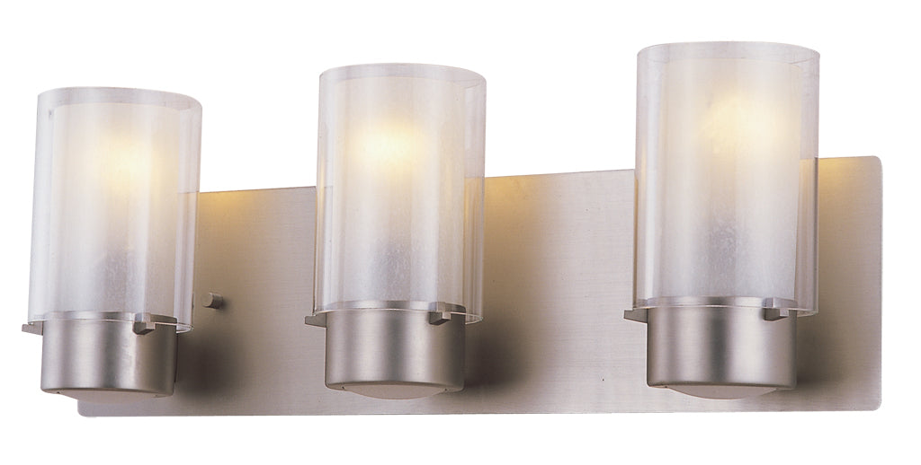 DVI Canada - DVP9043BN-OP - Three Light Vanity - Essex - Buffed Nickel w/Half Opal Glass