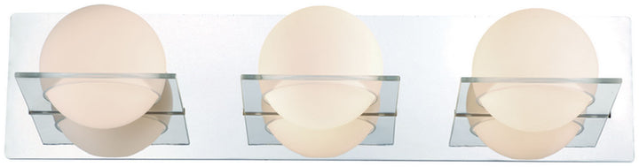 DVI Canada - DVP0943CH-OP - Three Light Vanity - Io - Chrome w/Half Opal Glass