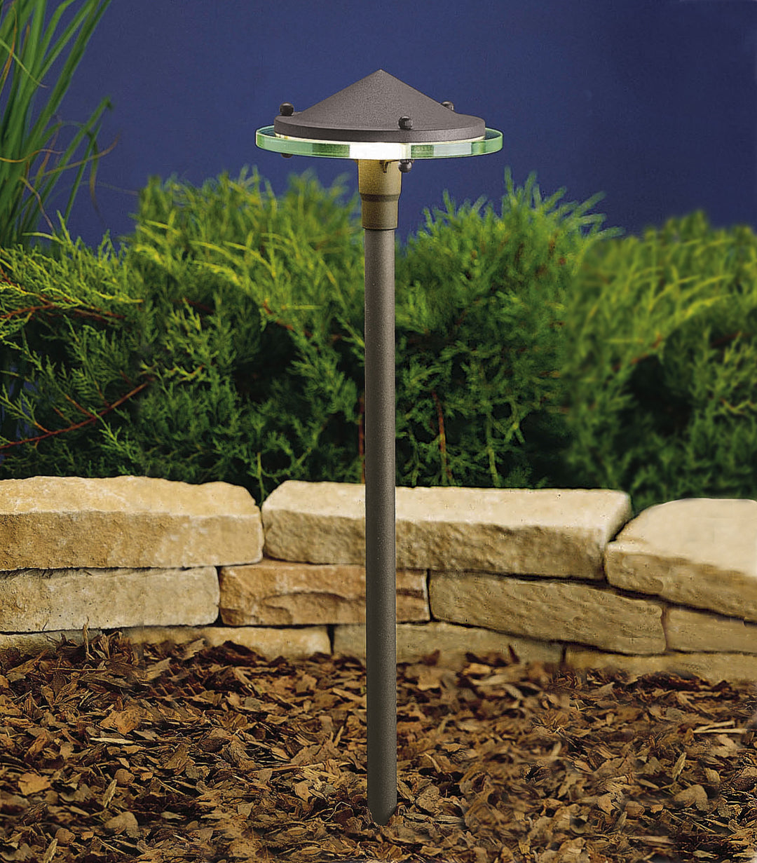Kichler Canada - 15317AZT - One Light Path & Spread - Textured Architectural Bronze