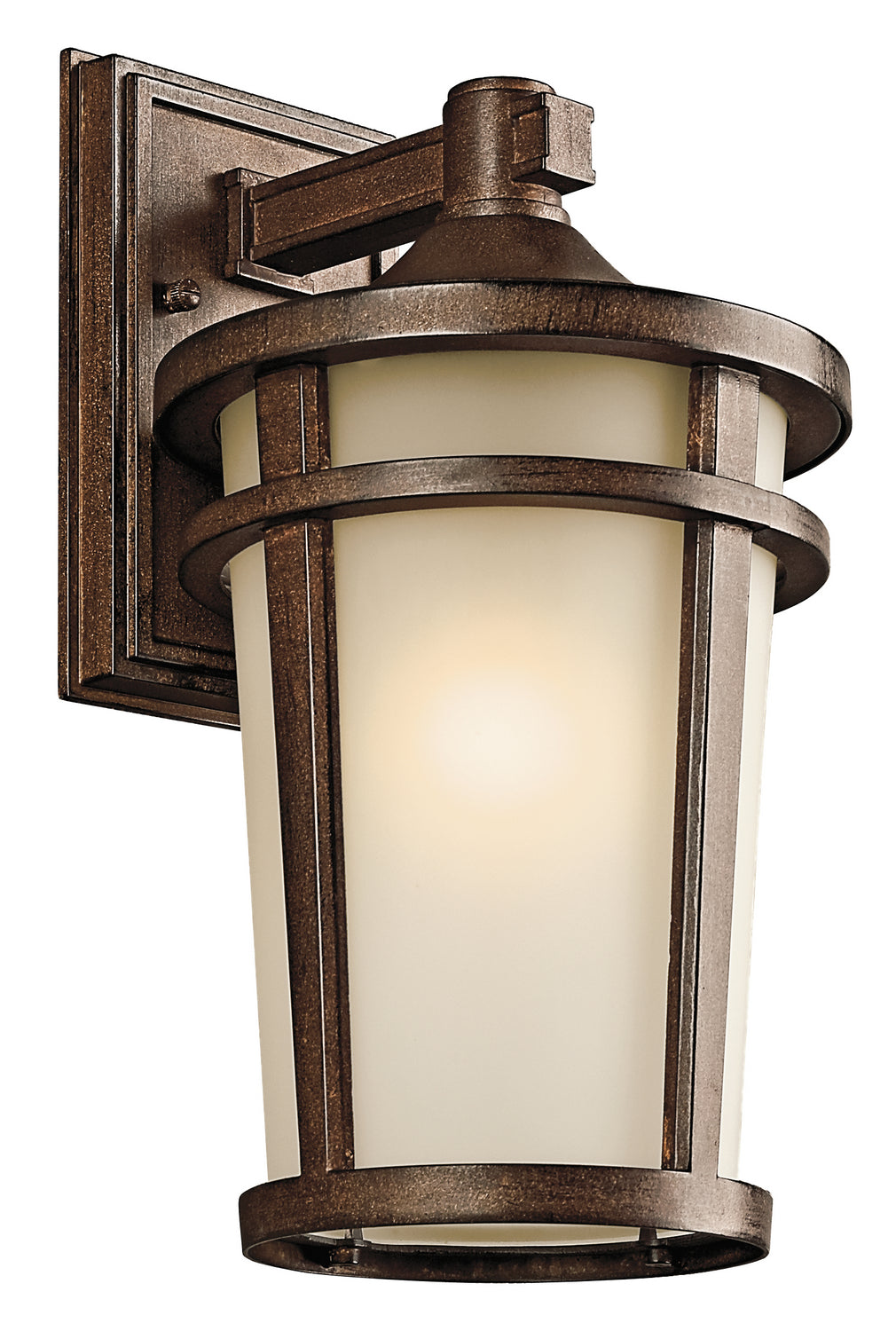 Kichler Canada - 49072BST - One Light Outdoor Wall Mount - Atwood - Brown Stone