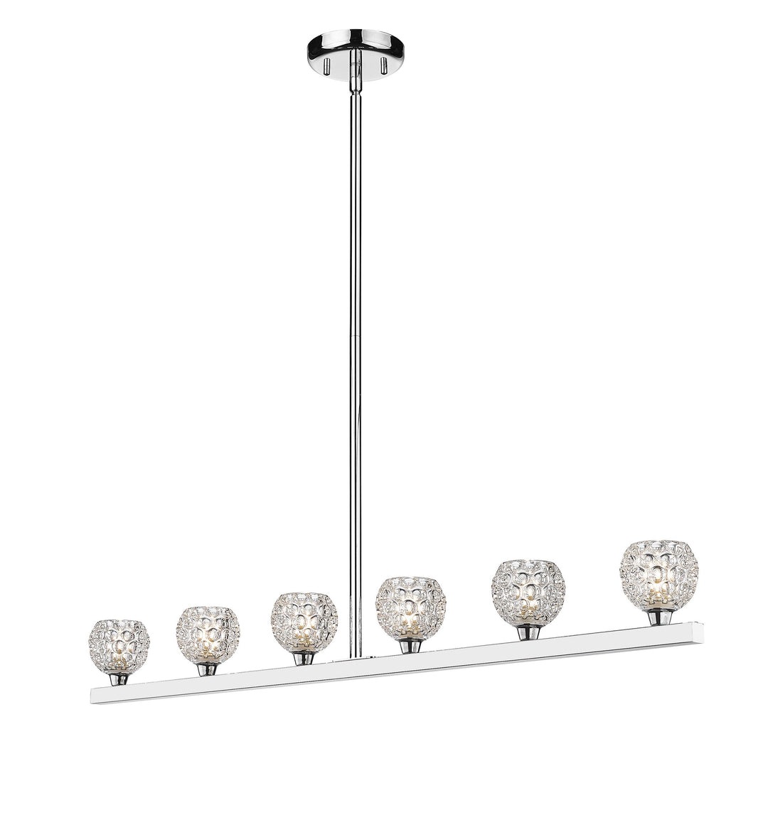 Papillon 6-Light Linear Suspension Dining Light thelightingshoppe.ca