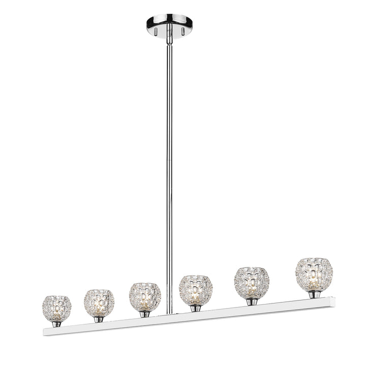 Papillon 6-Light Linear Suspension Dining Light thelightingshoppe.ca