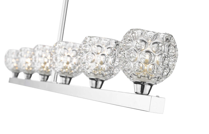 Papillon 6-Light Linear Suspension Dining Light thelightingshoppe.ca