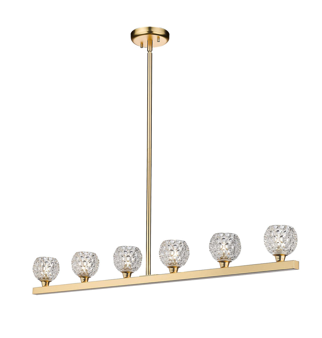 Papillon 6-Light Linear Suspension Dining Light thelightingshoppe.ca