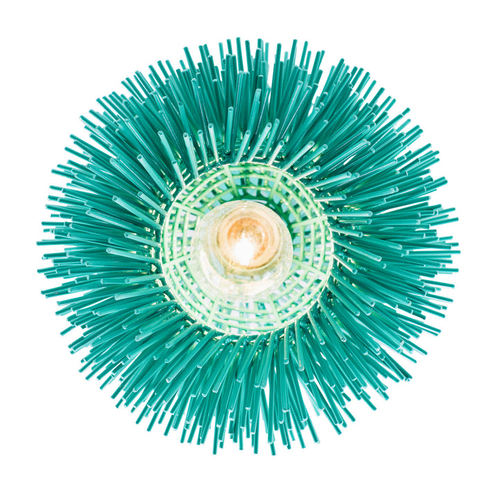 Varaluz - 169M01AQ - One Light Mini Pendant - Urchin - Aqua Velvet