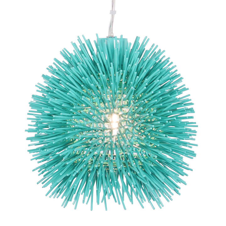 Urchin One Light Mini Pendant in Aqua Velvet - available from The Lighting Shoppe, trusted by Canadian homeowners
