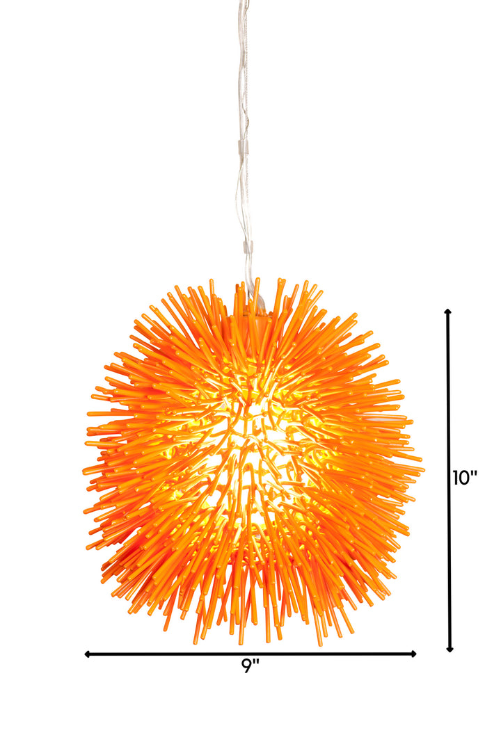 Varaluz - 169M01OR - One Light Mini Pendant - Urchin - Electric Pumpkin