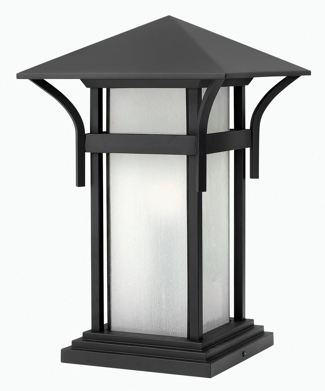 Harbor LED Pier Mount in Satin Black - available from The Lighting Shoppe, trusted by Canadian homeowners