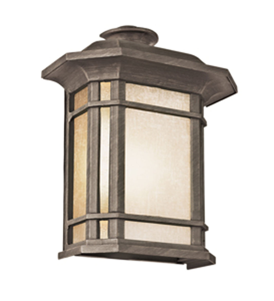 San Miguel One Light Wall Lantern in Rust - available from The Lighting Shoppe, trusted by Canadian homeowners