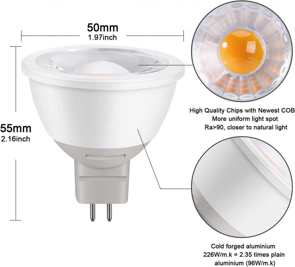 COB-TL-MR16-7W-40K Toronto LED