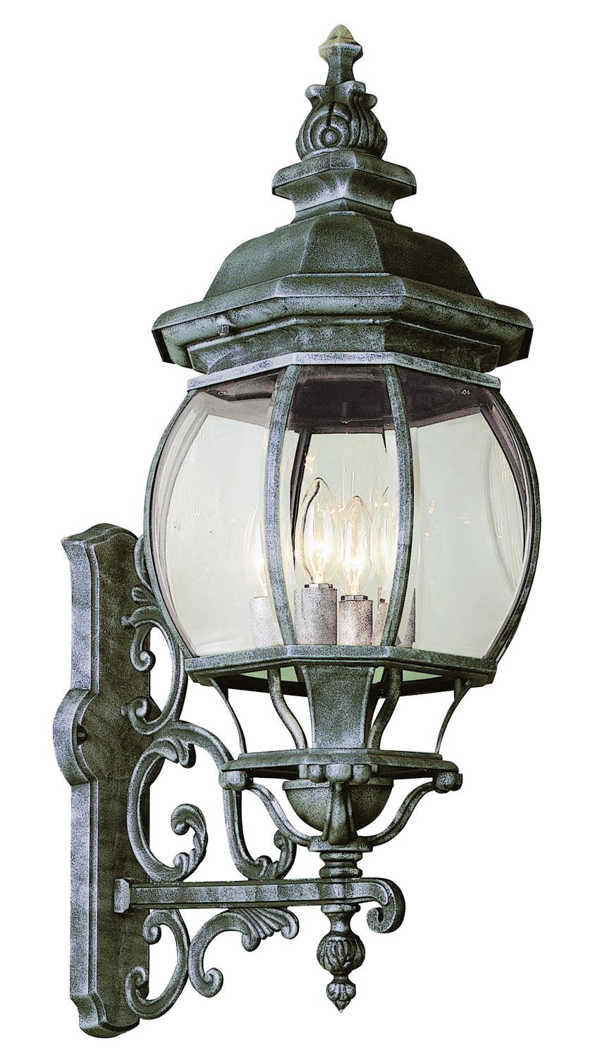 Francisco Four Light Wall Lantern in Swedish Iron - available from The Lighting Shoppe, trusted by Canadian homeowners