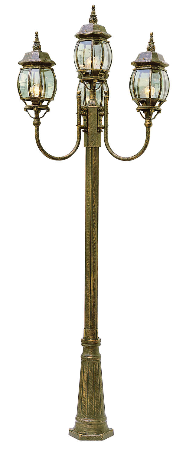 Parsons Four Light Pole Light in Black Copper - available from The Lighting Shoppe, trusted by Canadian homeowners