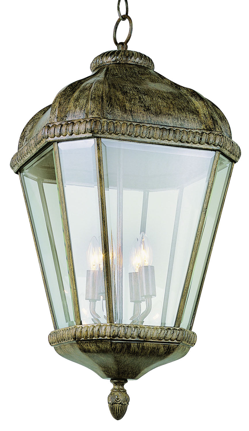 Covington Four Light Hanging Lantern in Burnished Rust - available from The Lighting Shoppe, trusted by Canadian homeowners