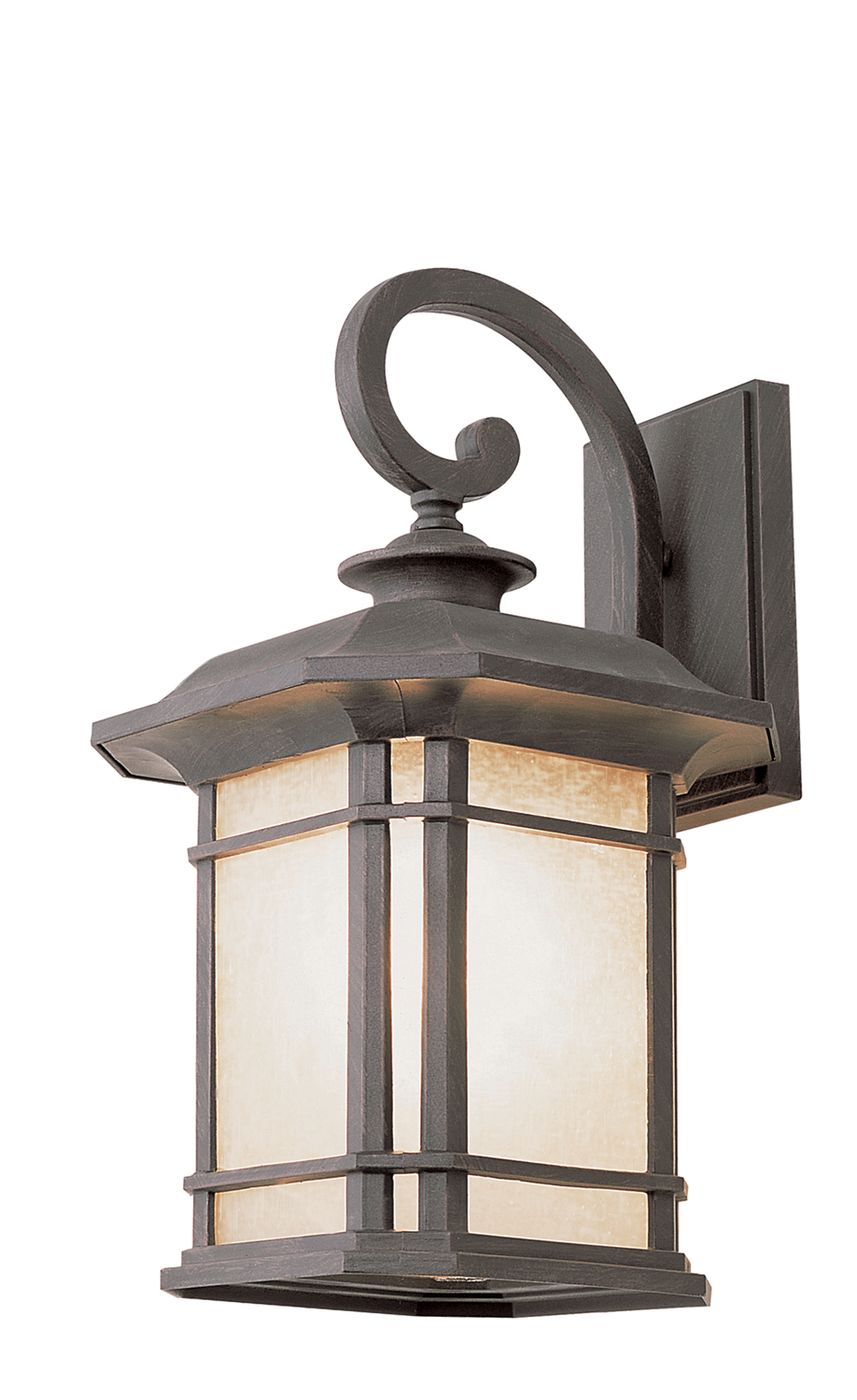 San Miguel One Light Wall Lantern in Rust - available from The Lighting Shoppe, trusted by Canadian homeowners