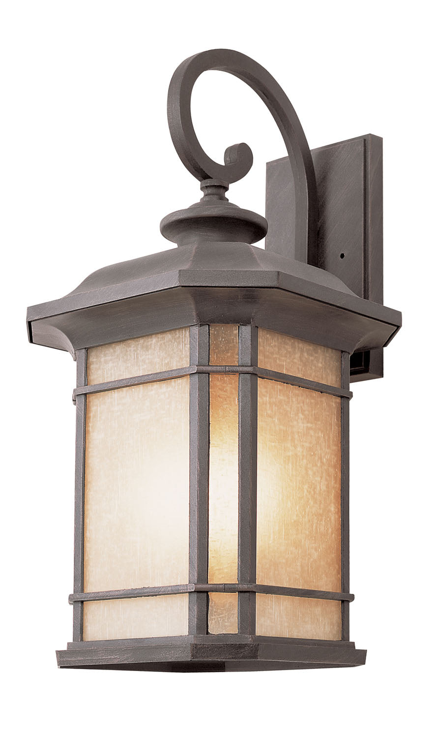 San Miguel Three Light Wall Lantern in Rust - available from The Lighting Shoppe, trusted by Canadian homeowners