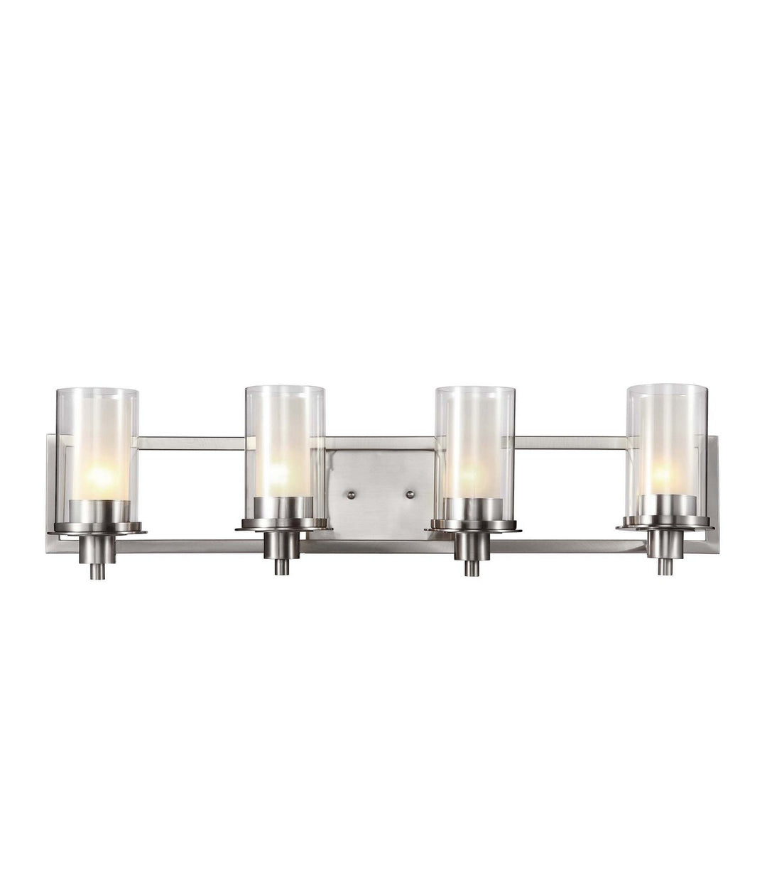 Odyssey Four Light Vanity Bar in Brushed Nickel - available from The Lighting Shoppe, trusted by Canadian homeowners