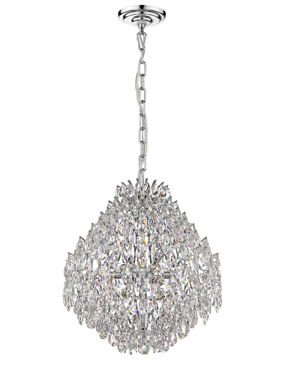 Charlotte 12-Light Black Frame Crystal Chandelier Mirage Lighting Group