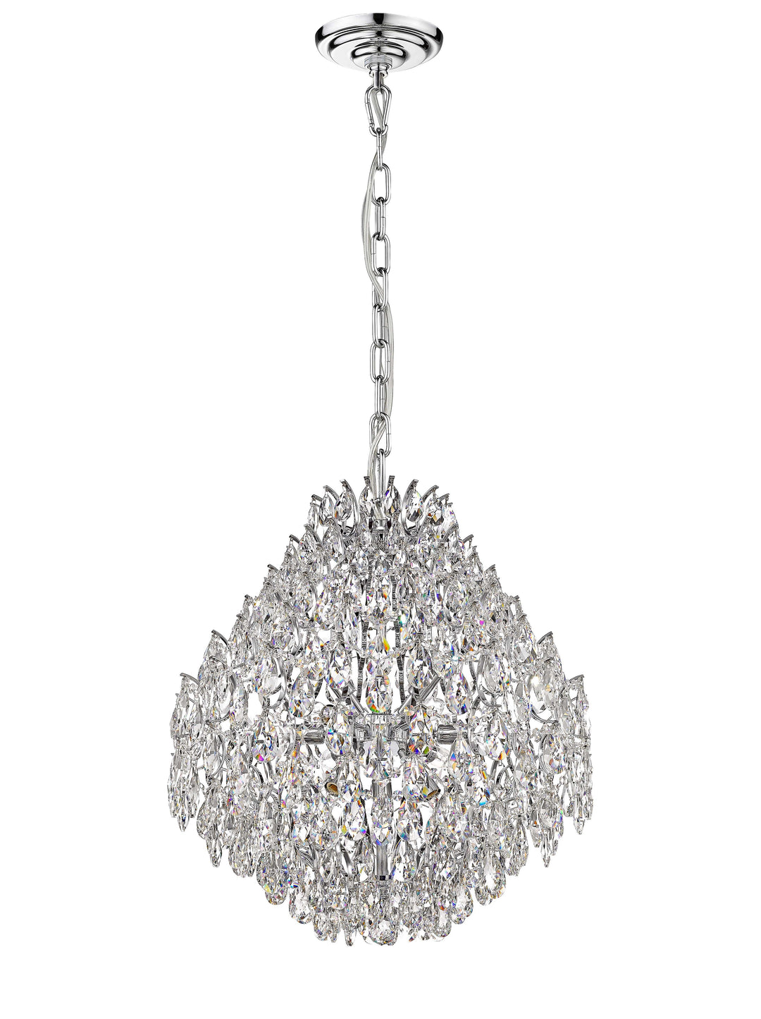 Charlotte 12-Light Black Frame Crystal Chandelier Mirage Lighting Group